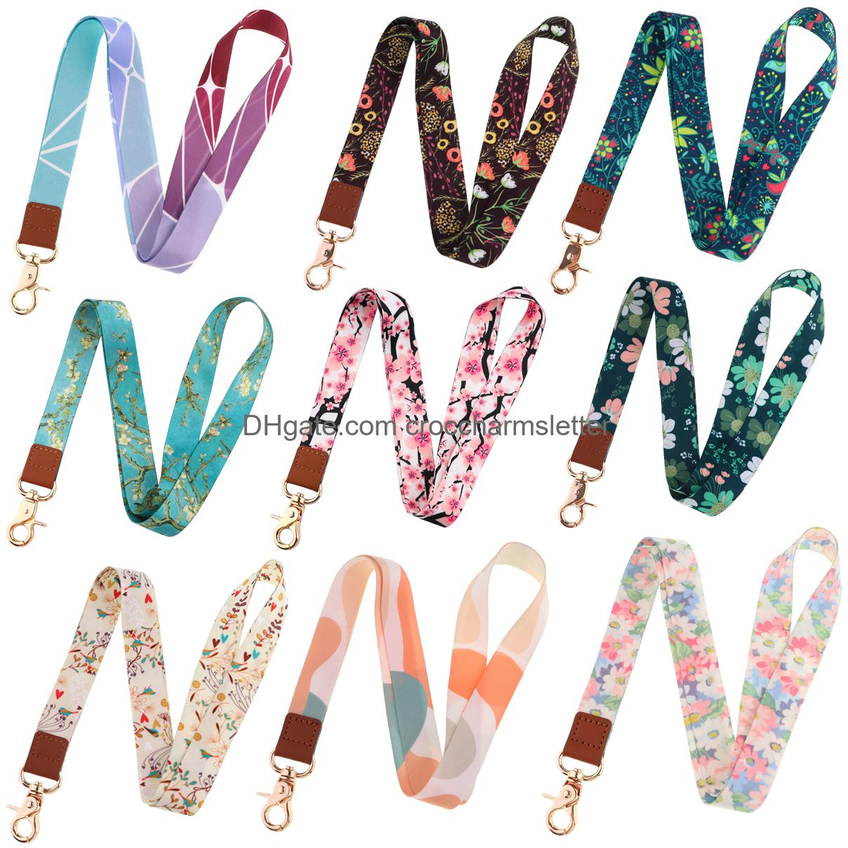 

Shoe Parts Accessories Lb3199 Cherry Blossoms Lanyards For Key Neck Strap Card Badge Gym Keychain Lanyard Holder Diy Hanging Rope Dr Smtia