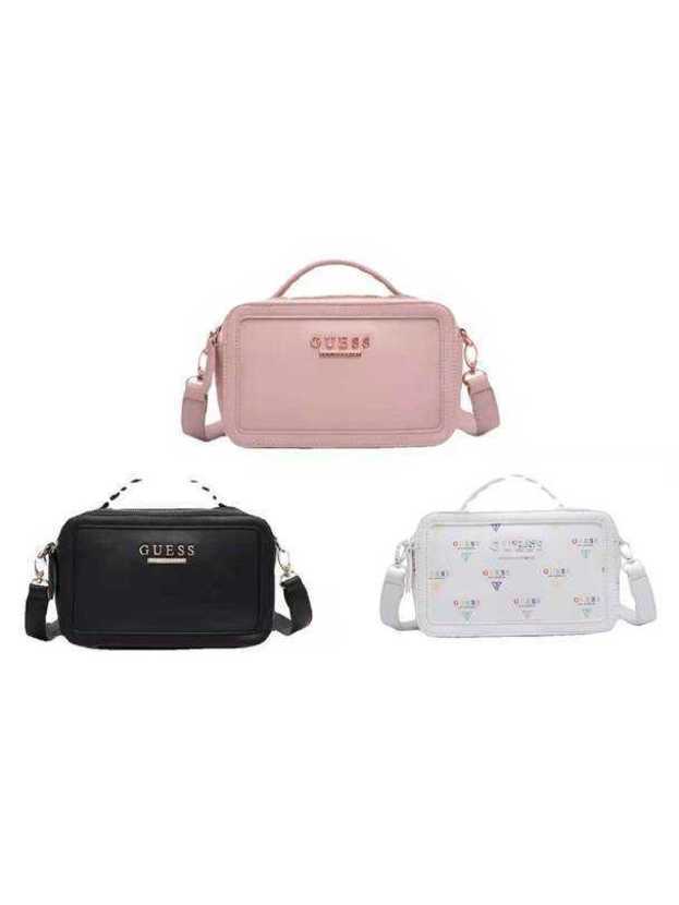 

women's Women's Makeup Print Letter One Shoulder Cross-Side Small Bag 50%off Black White Purses Handbag one-shoulder handbag purse, Pink7