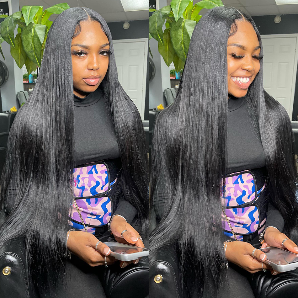 

Straight Lace Front Wig HD Transparent Lace Front Human Hair Wigs For Black Women Pre Plucked Lace Frontal Wig, Others color
