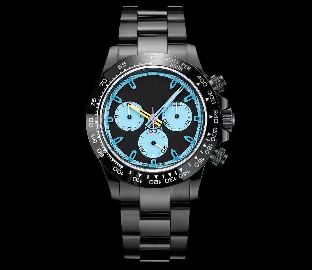 

Classic watch 7750 movement sapphire glass mirror 904L fine steel 40mm folding buckle, Customize