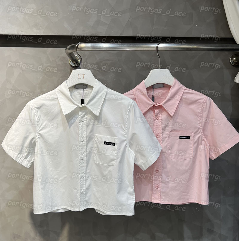 

Women Cropped T Shirt Pink White Charming Girl Blouse Letter Design Fashionable Spring Summer Shirts, White with label *0217