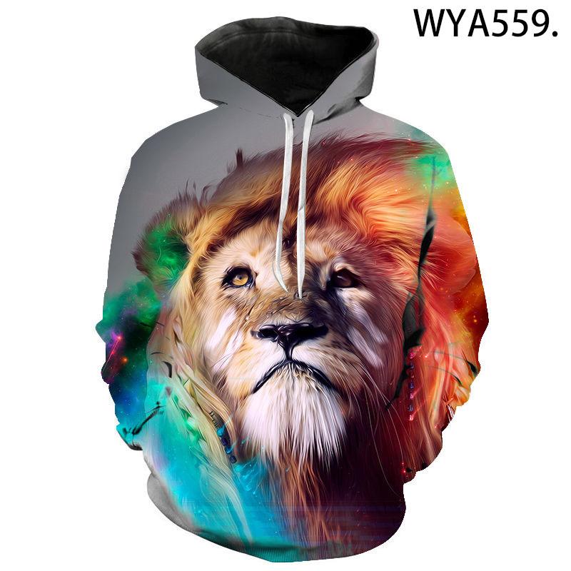 

Men's Hoodies & Sweatshirts 3D Printed Lion Men Women Children Streetwear Fashion Boy Girl Kids Pullovers Long Sleeve Casual Tops, Wya557.