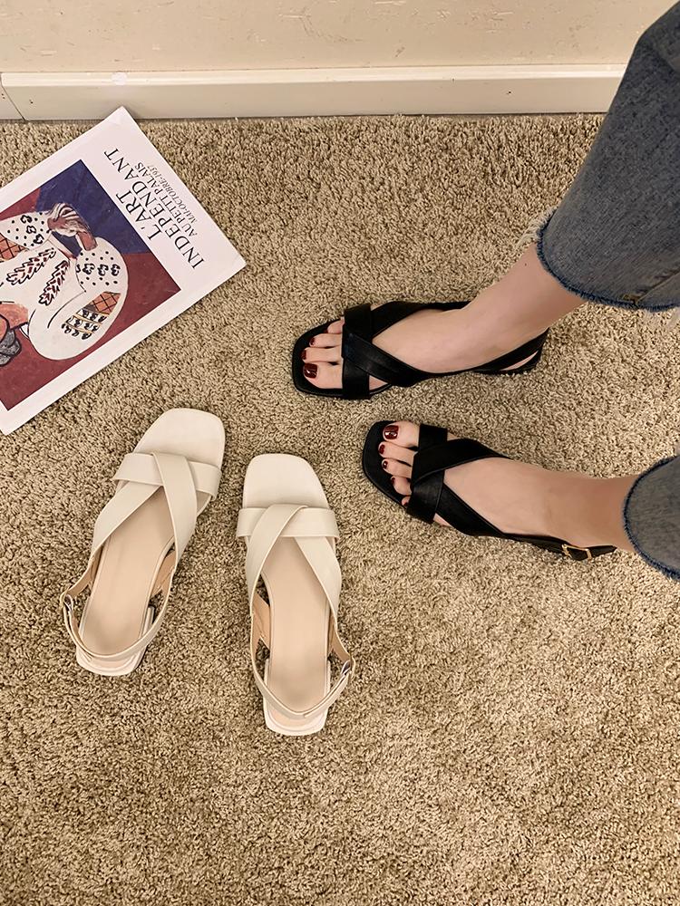

Sandals Rattan Weaving Fisherman Sandal Flat Comfortable Waterproof Platform Two Wearing Shoes Women's Slippers, Beige