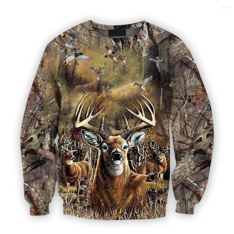 

Men' Hoodies Deer Hunting 3D Printed Men Women Sweatshirt Fashion Casual Pullover Harajuku Hip Hop Streetwear, Black