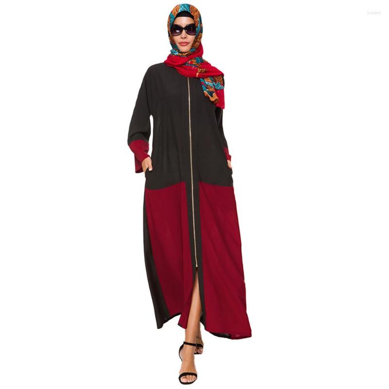 

Ethnic Clothing Plain Open Splicing Abaya Kimono Cardigan Islam Muslim Hijab Dress Jilbab Dubai Caftan Turkish Islamic Abayas For Women