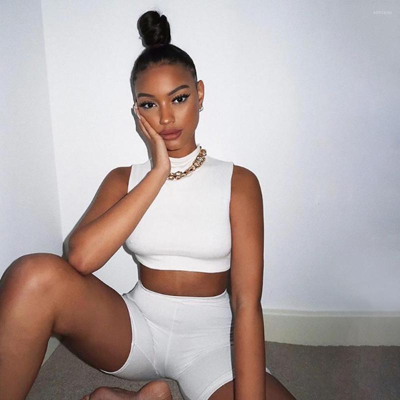 

Active Sets Compression Sleeveless Crop Top Solid Pants 2 Piece Set Women Exercise Clothing For Gym Sport Yoga Outfits, Black