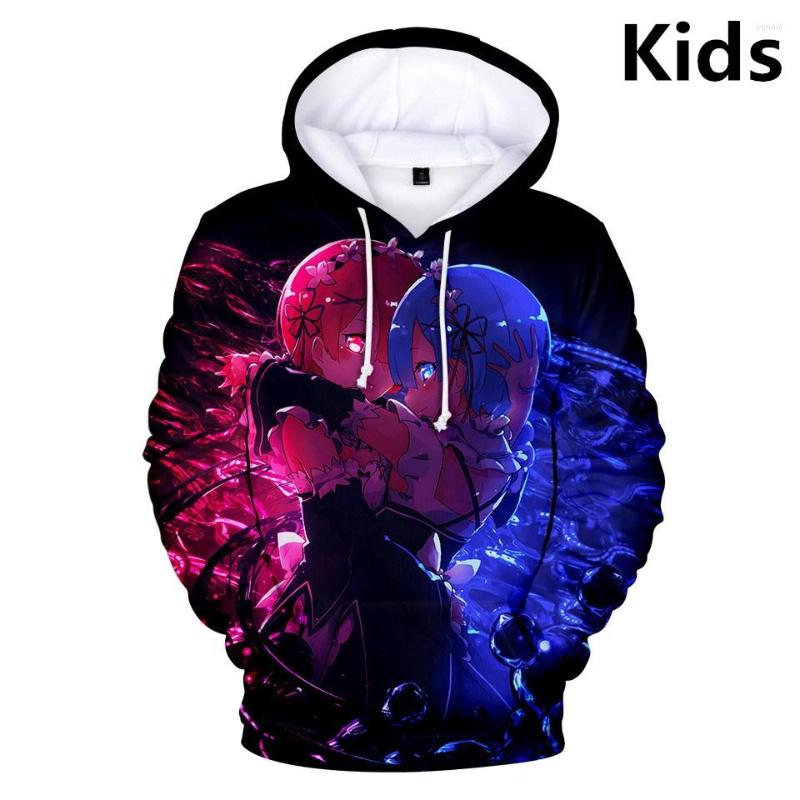 

Men's Hoodies 3 To 14 Years Kids Re Zero 3d Print Sweatshirt Hoodie Boys Girls Japanese Anime Rem And Ram Jacket Coat Children Clothes, 3dtz-507