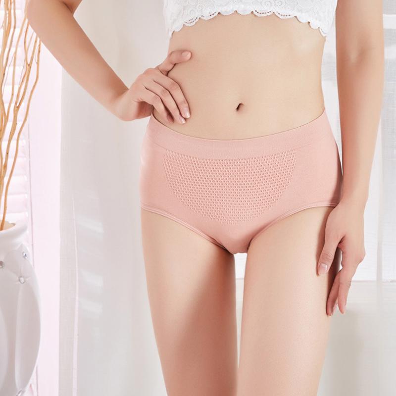 

Women's Panties Sexy Plain Women Seamless Comfort Lingerie Underpants Skin-Friendly Mid-Waist Hips Up Underwear Female Briefs, Black