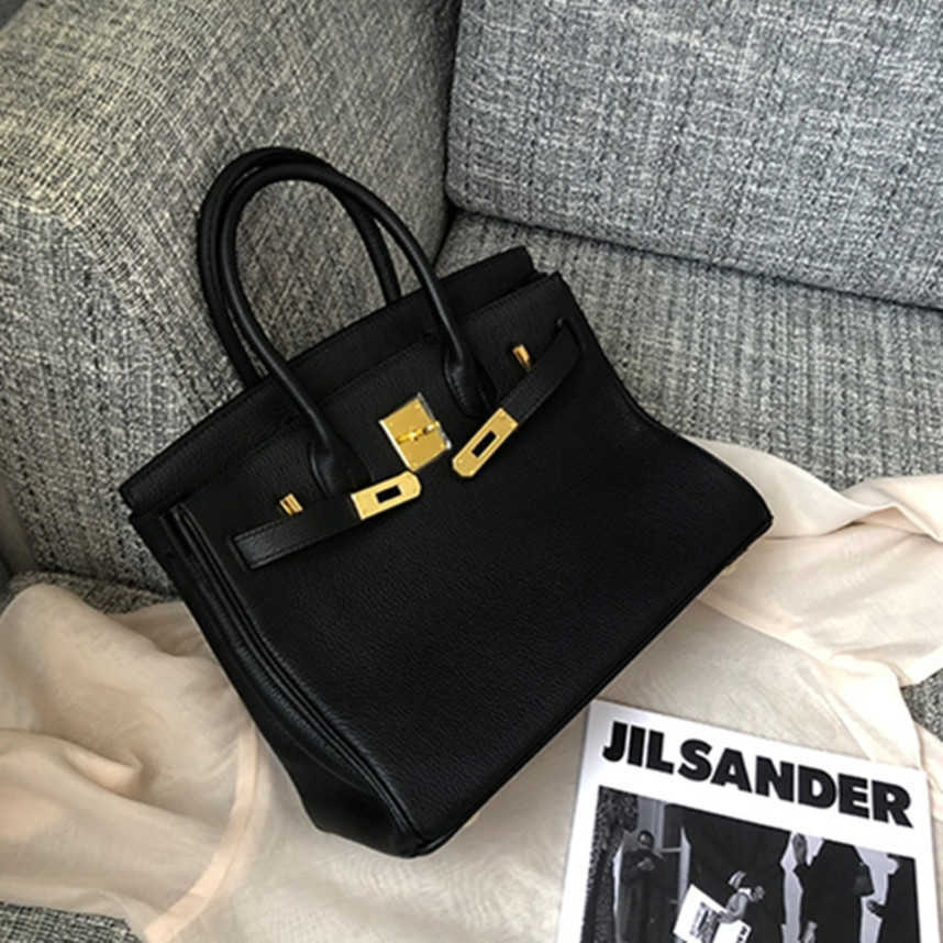 

Fashion Design Women Shoulder Bags layer high-capacity leather women's bag Ladies Bag 56%off Discount Female Handbags Purse, Black4