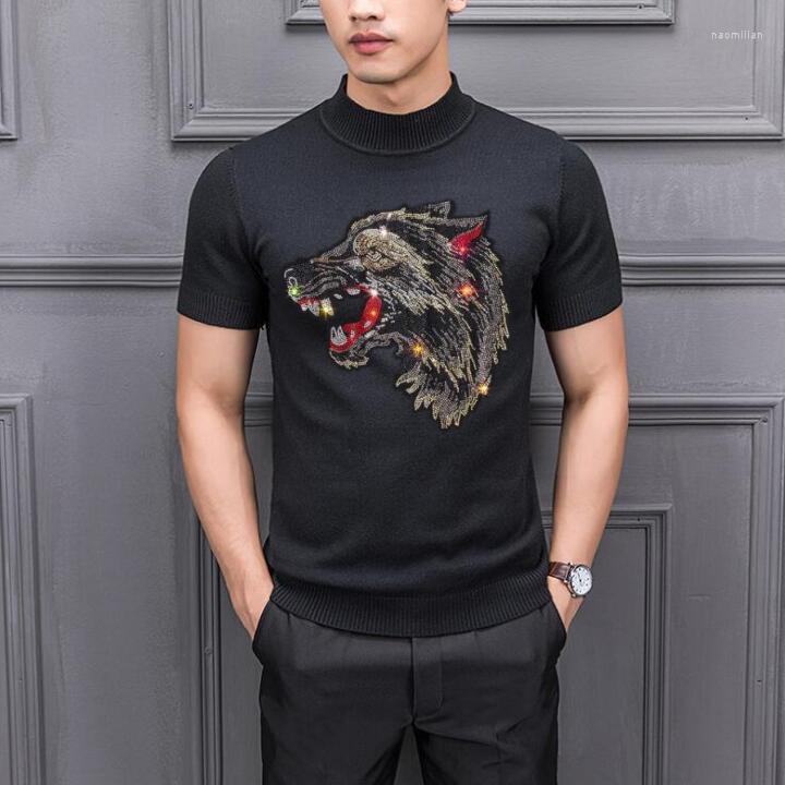 

Men' Sweaters Slim Fit 2023 Men Luxury Winter Drill Casual Pullover Asian Size High Quality, As show