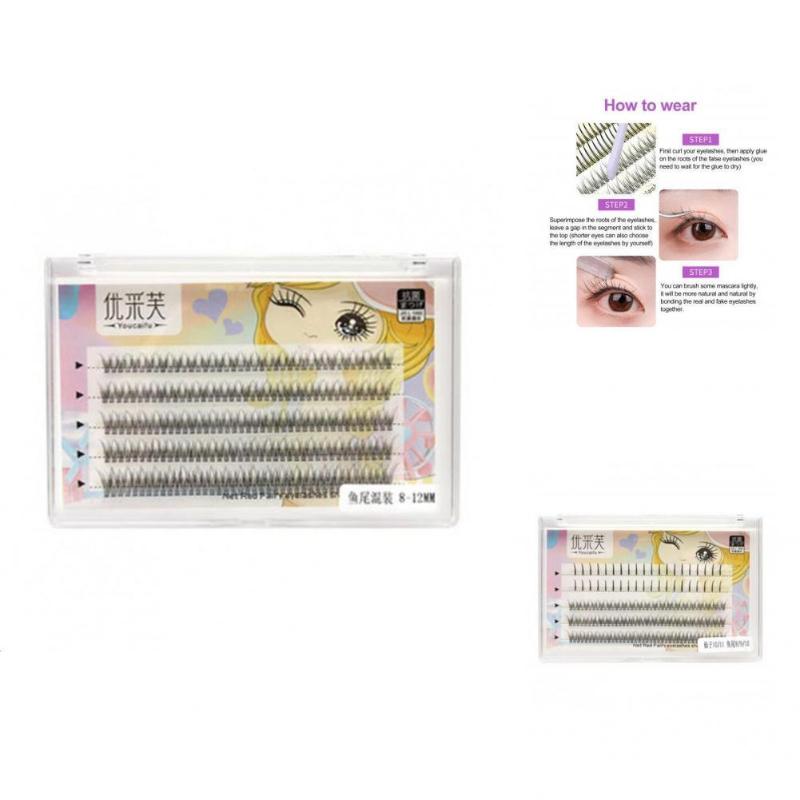 

False Eyelashes Box Eyelash Cluster Great Curl DIY Fake Lash Extending Tools Super Soft Reusable EyelashFalse