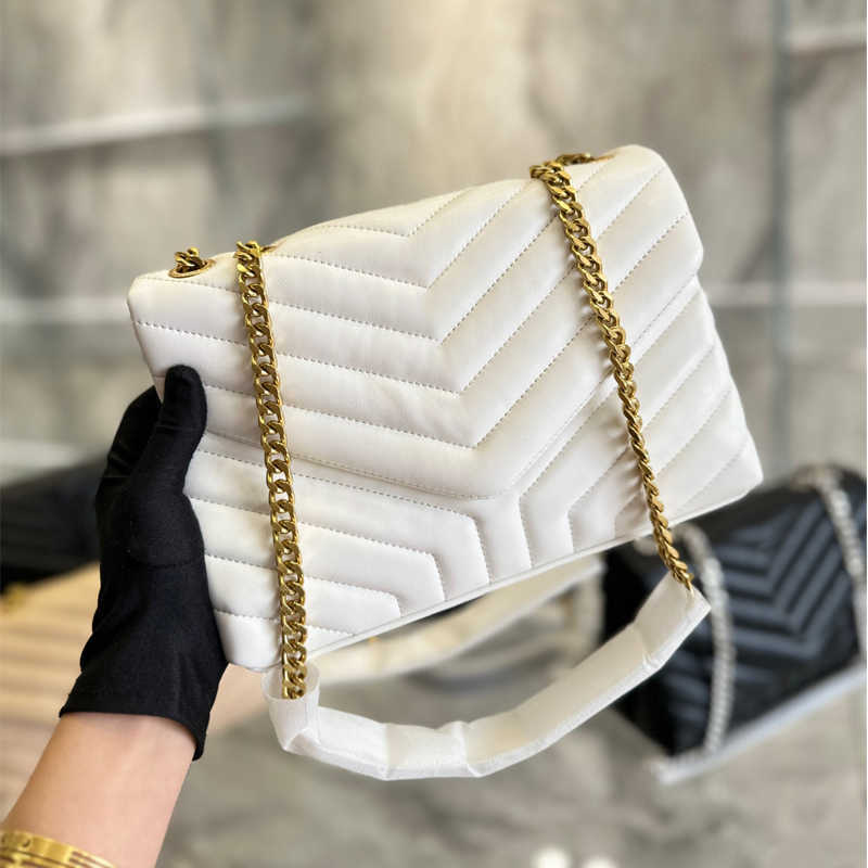 

Hot Chain Designer Bag Totes Y-type Messenger Bags Women Luxurys Handbag Women Cloud Tote Bag Stripe Leather Classic Shoulder Bags Purse 221210, Black 3--gold chain