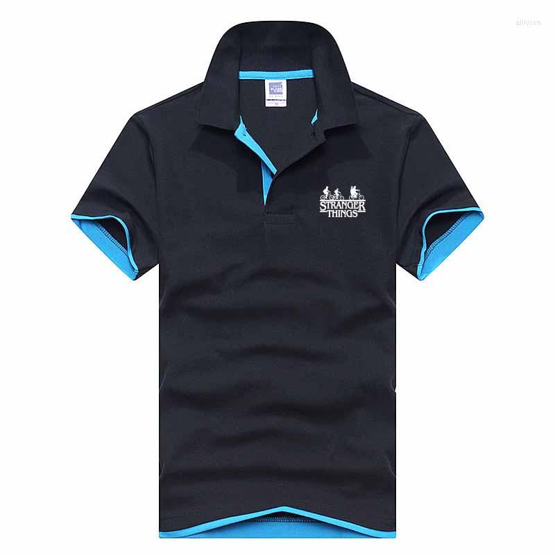 

Men's Polos Shirts Brand Cotton Short Sleeve Camisas Solid Printing Summer Stand Collar Male Shirt Plus Size - 3XL, Wine red black