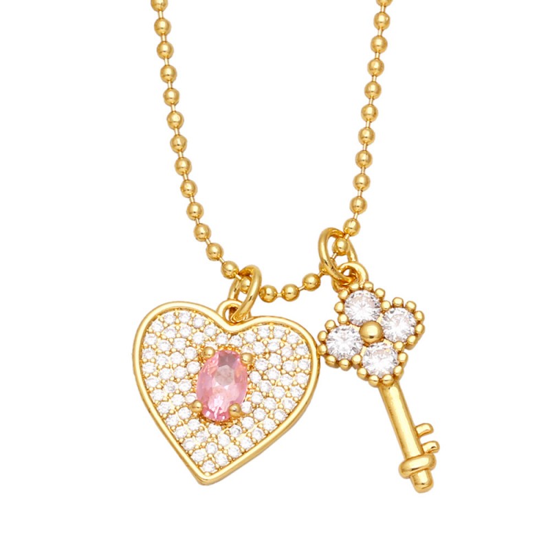 

gold necklace designer womens silver chain custom crystal pendant necklaces cuban mens luxury charms chains hearts women iced out chain for men wholesale jewelry
