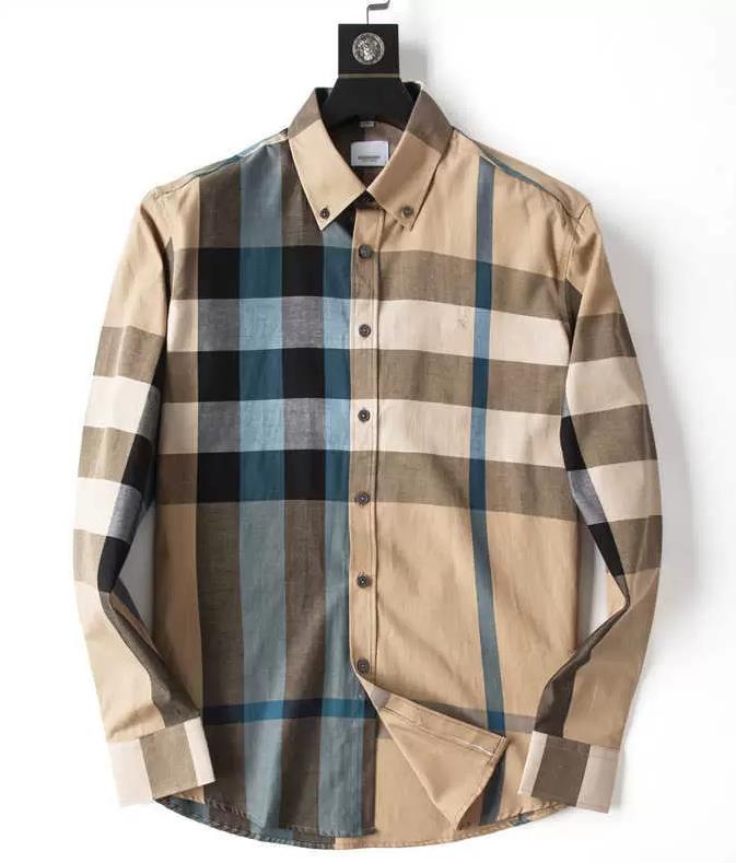 

2023 Luxurys Designers Mens Casual Shirts Dress Shirt Menswear Fashion Society Black Men Solid Color Business Casual Man Long Sleeve -3XL, Yellow