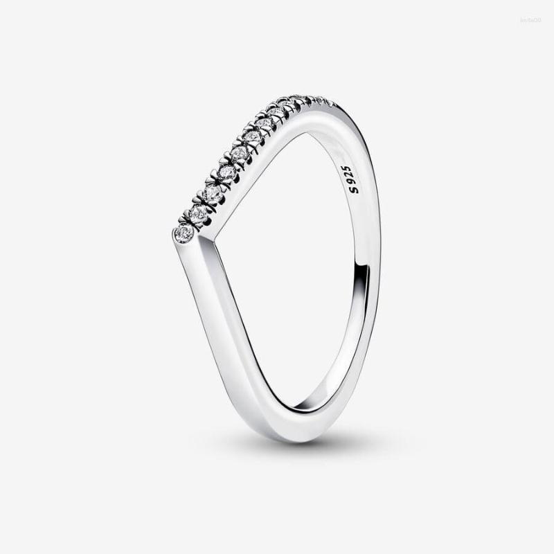 

Cluster Rings 2023 In 925 Sterling Silver Timeless Wish Half Sparkling For Women Wedding Engagement Finger Ring Jewelry Bague Femme