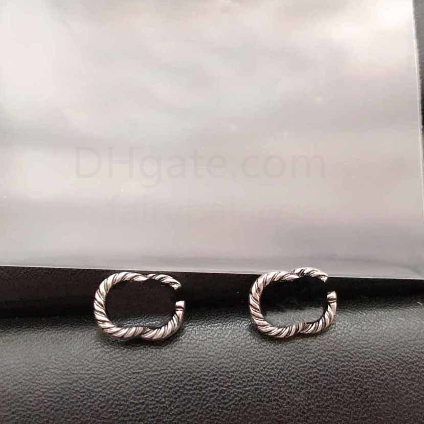 

Women Gold Stud Earring Designer Jewelry Hoops Silver Earrings for Mens Ear Duble Letter Studs Luxury Hoops Fashion Love Earrings