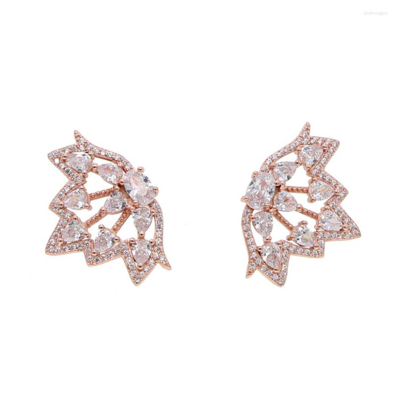

Stud Earrings 2023 Sparking Bling Wedding Engagement Earring For Women Bridal Gift Cute Animal Butterfly Cz