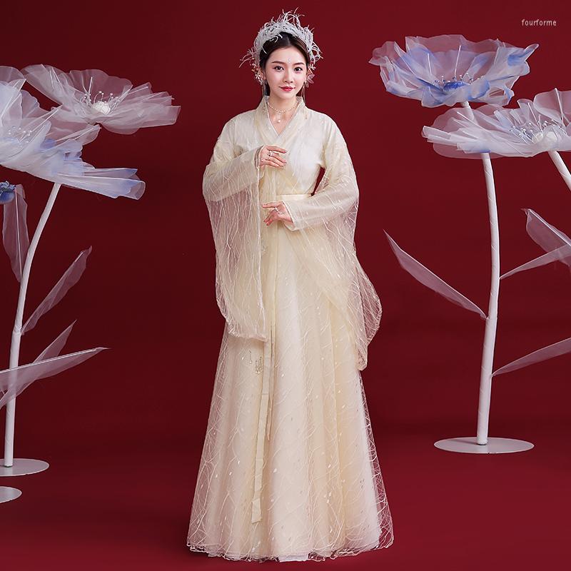 

Stage Wear 2023 Chinese Style Women Hanfu Dress Tang Suit Set Fairy Girls Ancient Elegant Wedding Performance Clothes SL4377, Picture shown