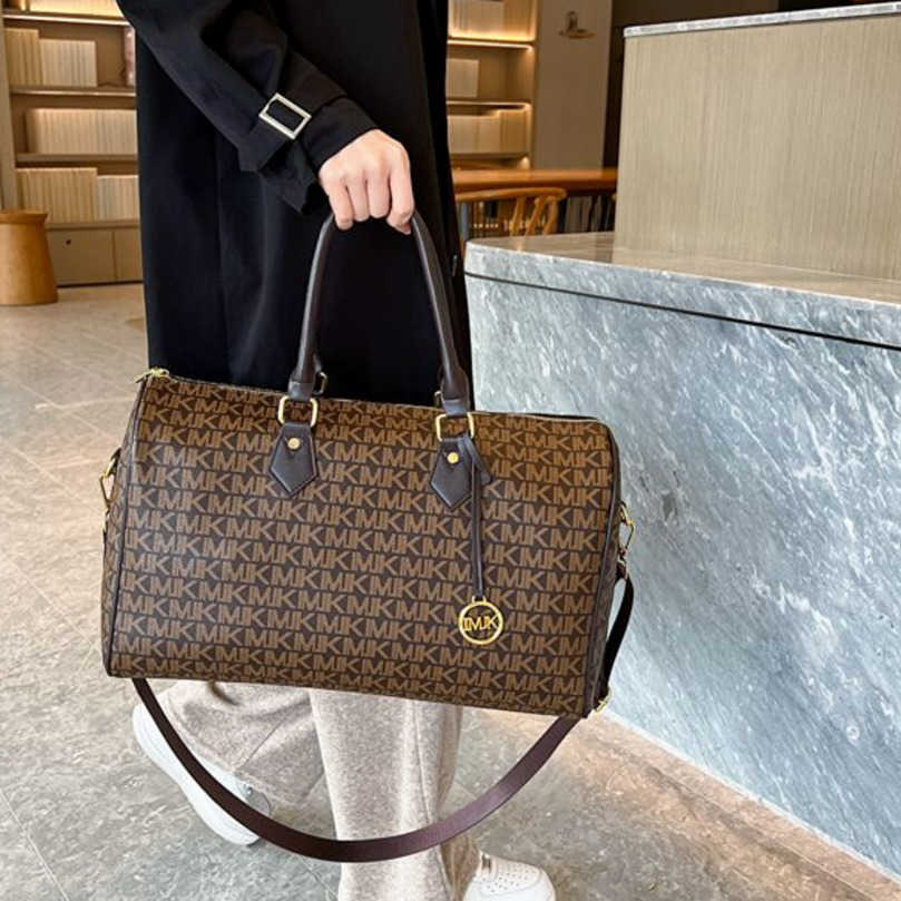 

Large capacity women's portable travel bag fitness luggage light short-distance storage leisure messenger Purses sale, Brown