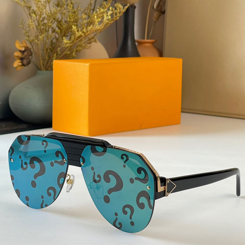 

Mens Sunglass Luxurious Millionaire Sunglasses Z1902 Z1905 Classic gold band logo metal strip design wide thick plate summer style glasses 1902 1905 show lunette