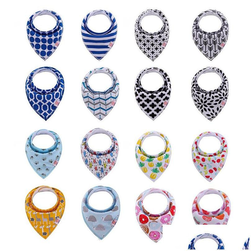 

Bibs Burp Cloths Baby 330Add Designs Waterproof Triangle Newborn Cartoon Print Girls Boys Bandana Infant Saliva Drop Delivery Kids Dhrub