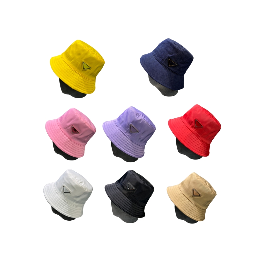 

casquette luxury designer buckets hat nylon wide brim prad expedition summer demin yellow blue silver tone Outdoor Fishing nylon baseball cap triangle hats