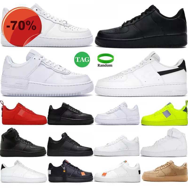 

Sandals shoe men OG sneakers women casual shoes 1s fashion Triple White Utility Black mens womens trainers outdoor sports, Sku_15 all black high