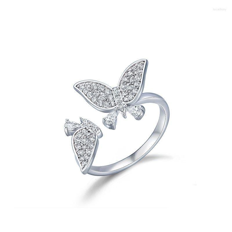 

Wedding Rings Punk Cool Butterfly Female Jewelry Accessories Gift Fashion Adjustable Open Finger For Women
