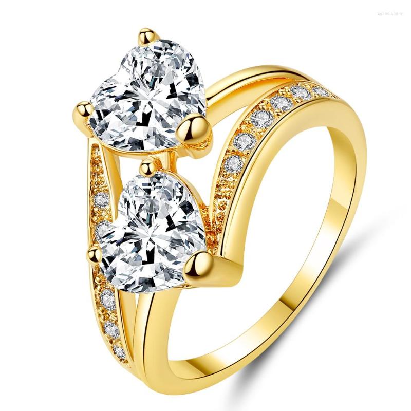 

Wedding Rings Ladies Glamour Fashion Ring Mini Zircon Creative Closed Metal Colorful Decoration Set Party Jewelry Gift