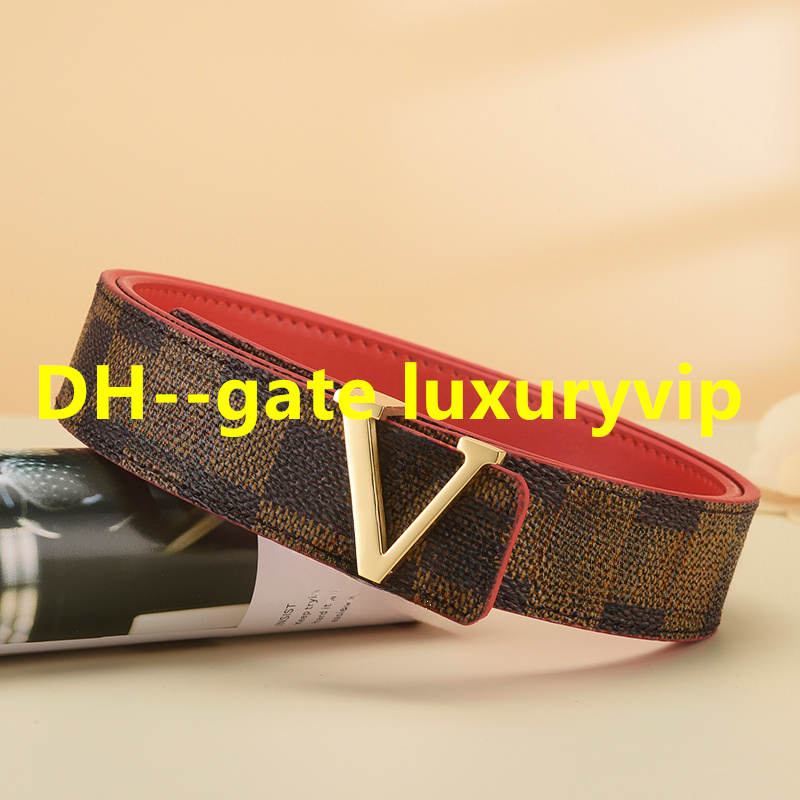 

Leather belt Luxury men's designer Fashion classic gold and silver buckle double-sided, women's multi-color summer belts width 3.0cm large gift box V09, Belt+box