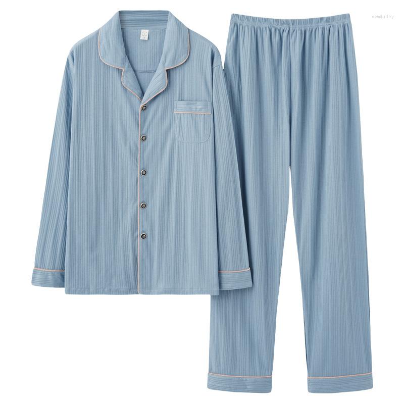 

Women's Sleepwear Spring Cotton Pajamas Women's Long-sleeved Trousers Two-piece Casual Loose Home Wear Can Be Worn Outside, 3072