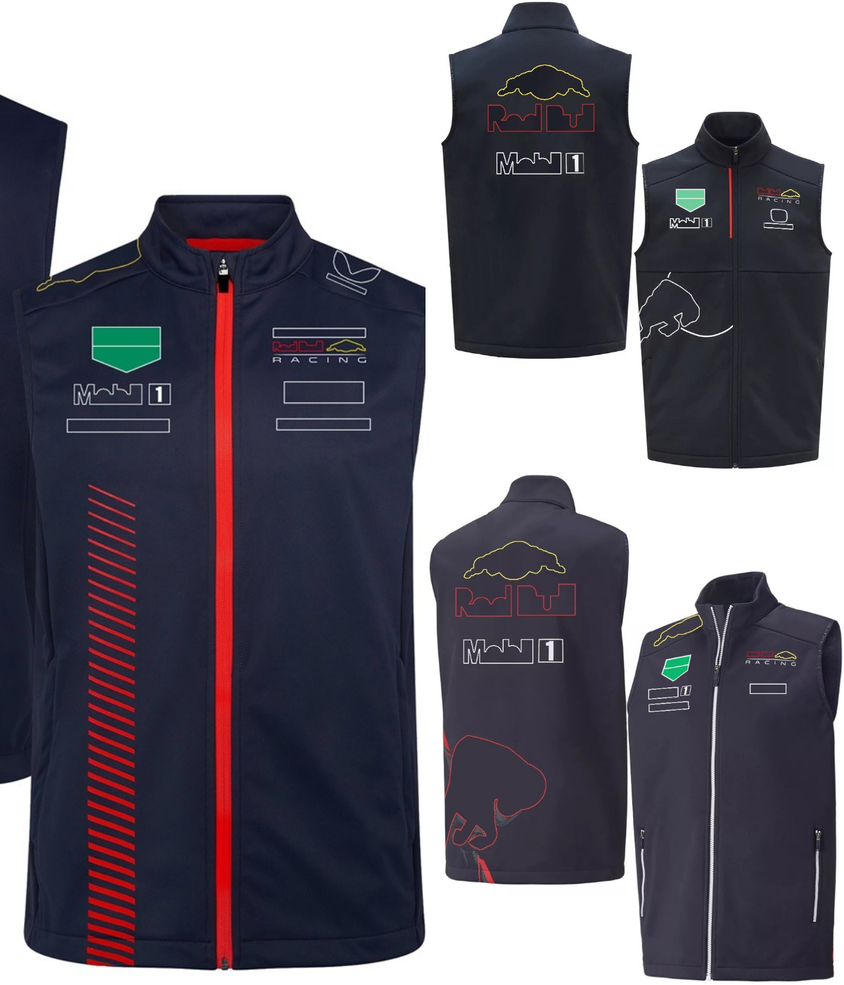 

2023 Formula 1 Team F1 Jacket Sleeveless Vest Warm Outdoor Sports Casual Coat Men's Fashion Racing Vest Jersey Customizable