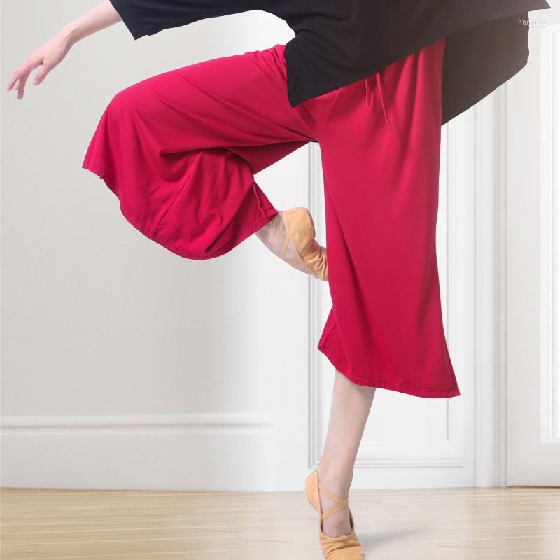 

Stage Wear Women Dance Loose Pants Ballet Practice Yoga Jogging Adults Gym Exercise Trousers, Black