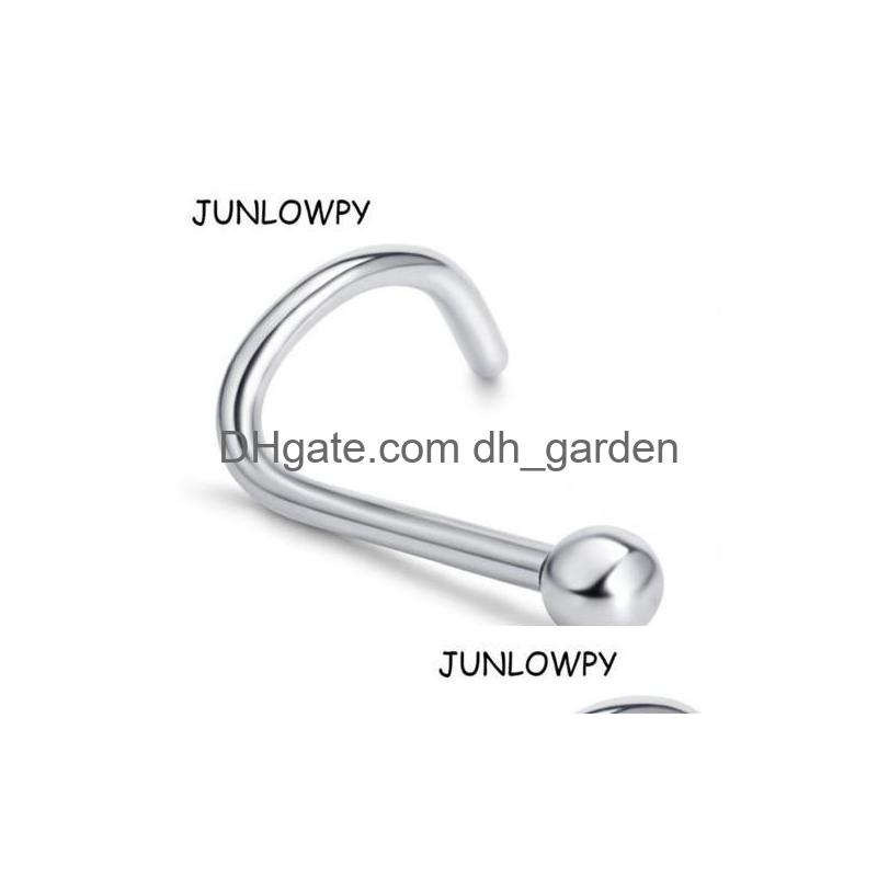 

Nose Rings Studs Stud Surgical Steel Ring Piercing Nez Cartilage Ball Nariz Body Jewelry Gold Sier Drop Delivery Dhgarden Dhz4P