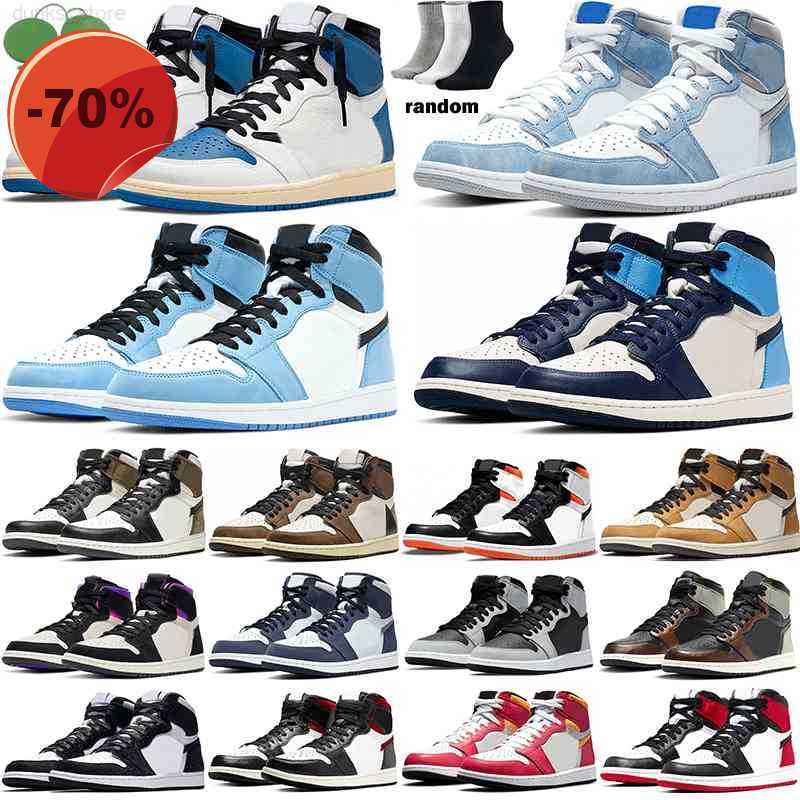 

Sandals 1s jumpman 1 University blue Military basketball shoes Hyper Royal Electgo Orange Chicago Twist unc Trainers mens womens sneakers, Electro orange