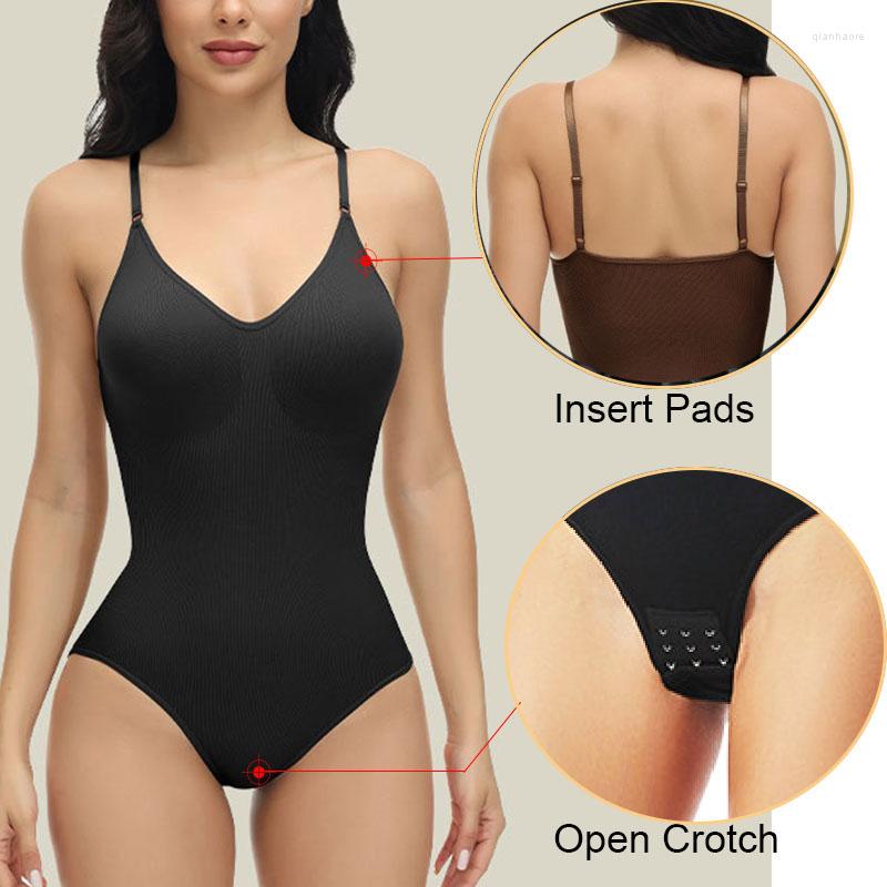 

Women' Shapers 2023 Women' Bodysuit One-piece Split Slim Smooth Jumpsuit Body Shaper, Beige