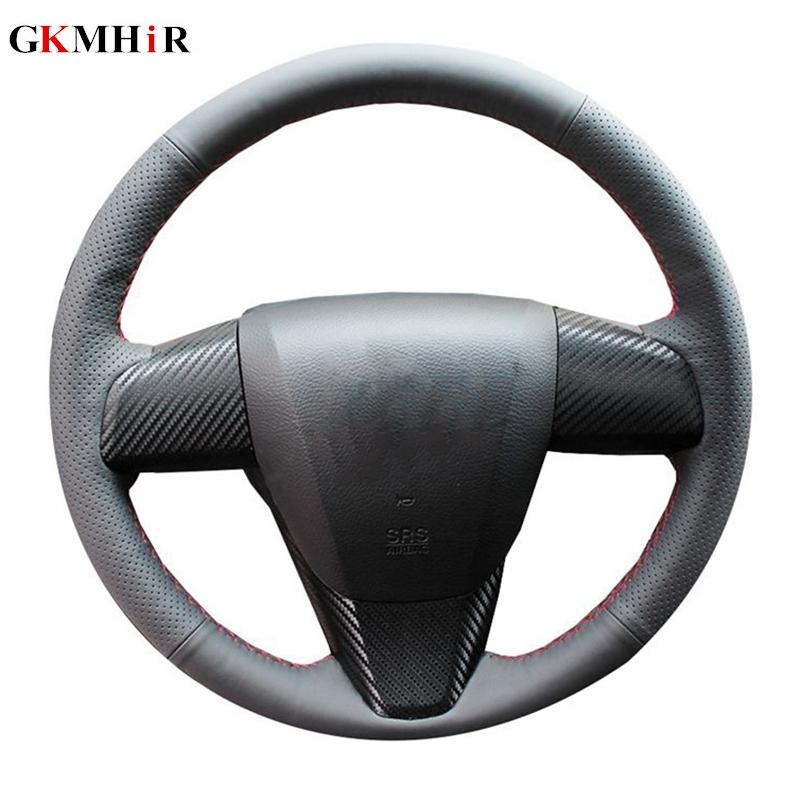 

Steering Wheel Covers Artificial Leather Car Cover For Old 3 5 6 2003-2023 Special Hand-stitched