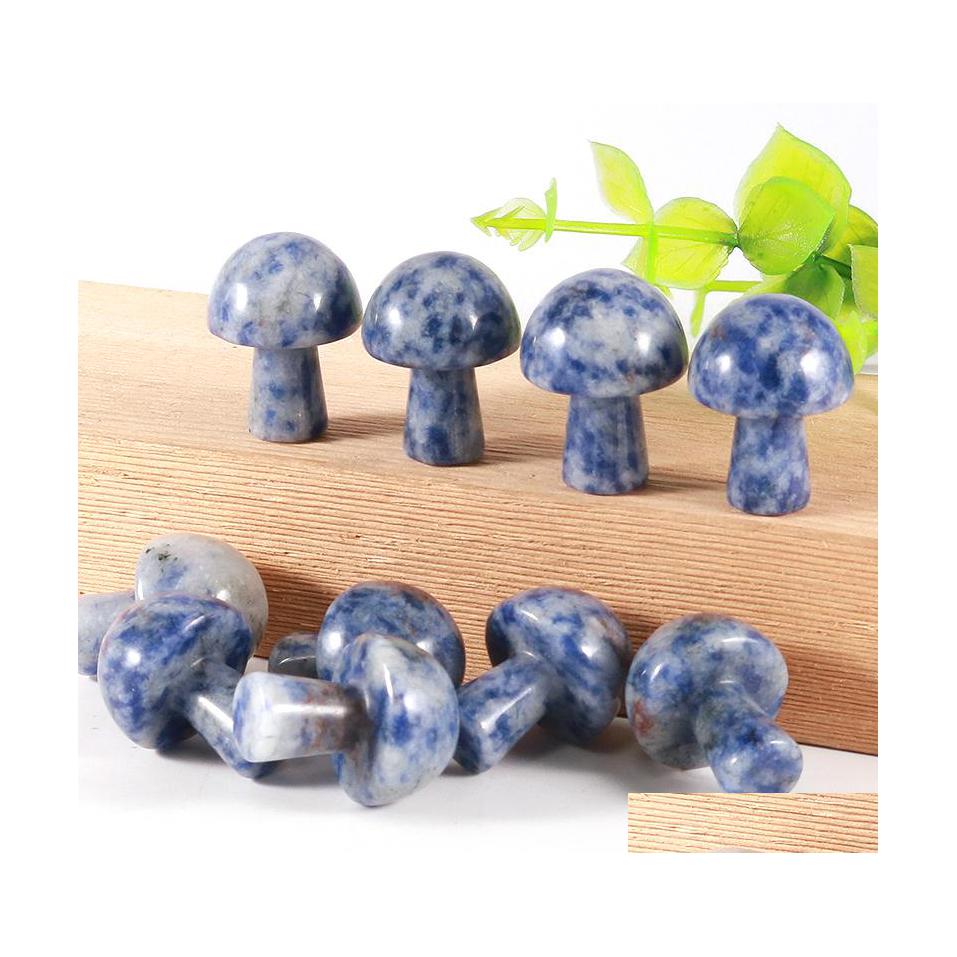 

Stone 20Mm Mini Mushroom Plant Statue Ornament Sodalite Carving Home Decoration Crystal Polishing Dhseller2010 Drop Delivery Jewelry Dhhoy