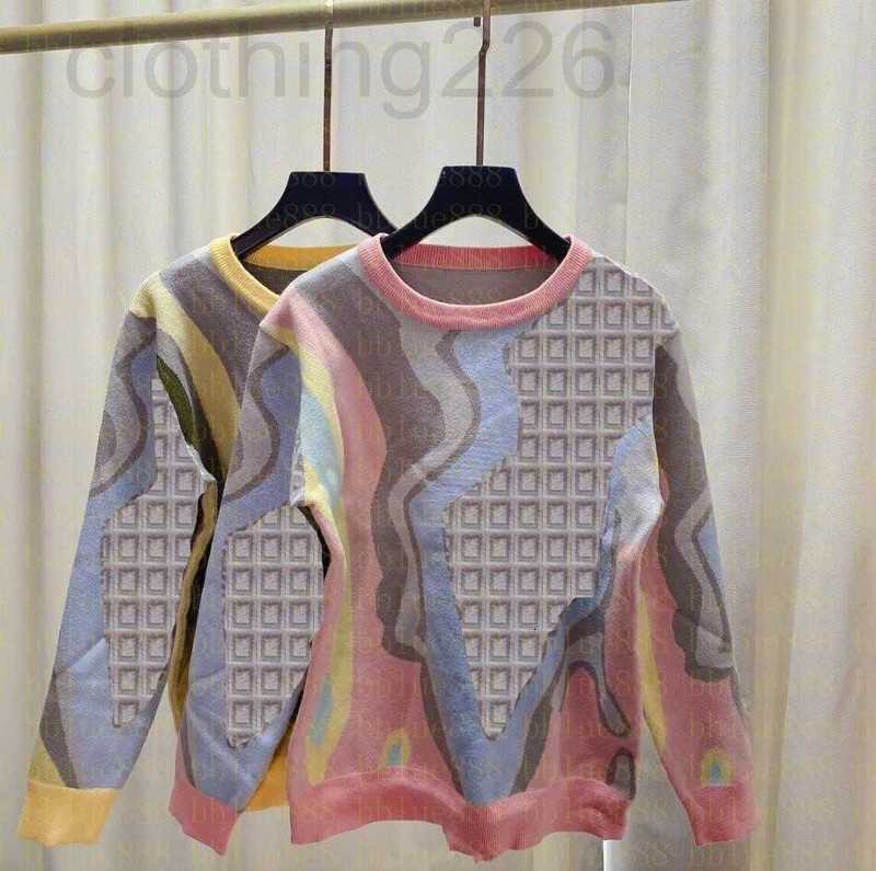 

designer 2022 women' long-sleeved stitching pullover sweater bottoming Women' inner print Sweater JOIW, Customize