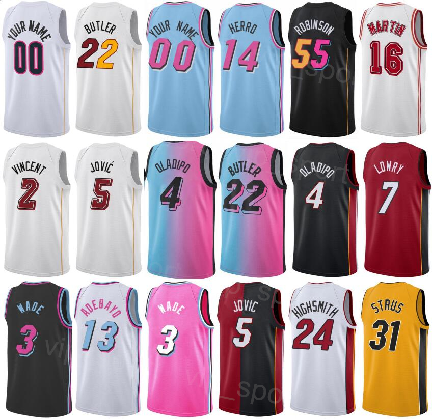 

Printed Classic Statement Basketball Max Strus Jerseys 31 Bam Adebayo 13 Gabe Vincent 2 Caleb Martin 16 Haywood Highsmith 24 Jimmy Butler 22 Customized Men Women, Black