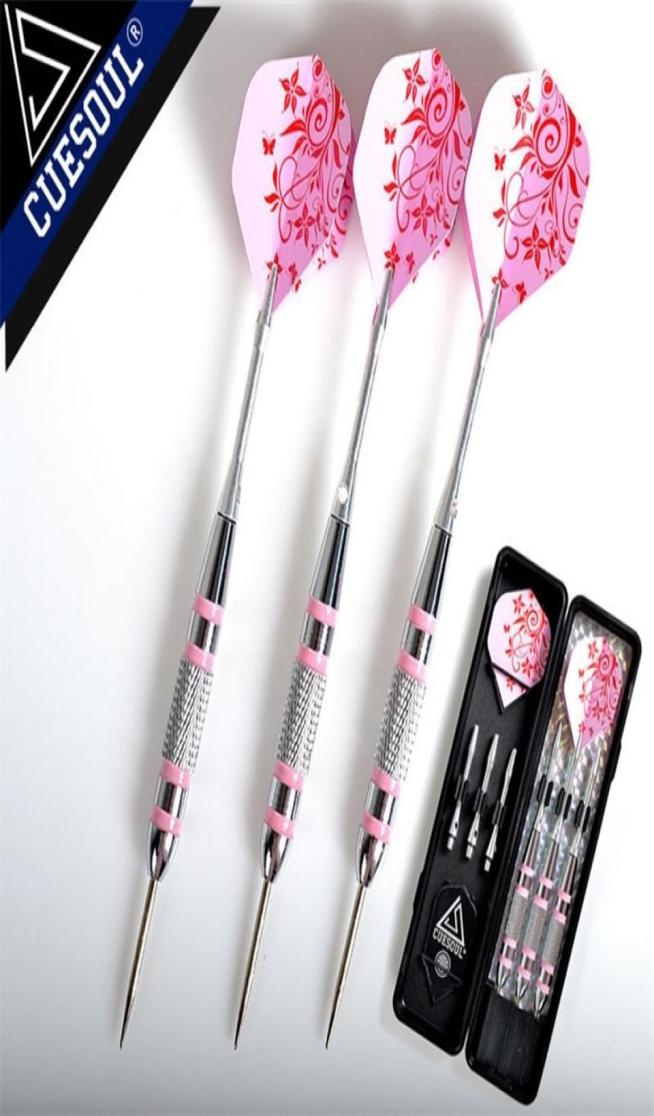 

3pcs Professional 24g 16cm Tip Steel Darts Aluminum Dart Shaft Iron Barrel With Pink Dart Flights For Dartboard Games 2208129661332