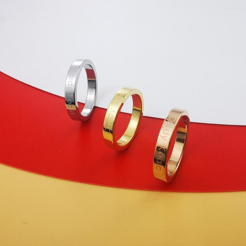 

Wedding Rings European And American Fashion Trend Titanium Steel INS Small Fresh Girlfriends Ring