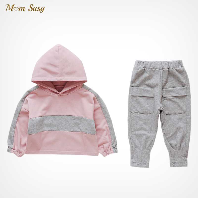 

Clothing Sets Baby Girl Boy Clothes Set Hoodie And Pant 2pcs Casual Hooded Suit Spring Autumn Child Outfit 1-7Y, Yellow
