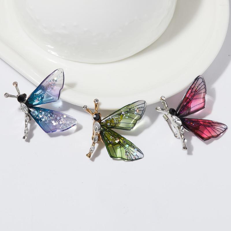 

Brooches Cute Acrylic Dragonfly Brooch For Women Female Colorful Insect Fashion Coat Dress Shirt Lapel Pins Wedding Party Jewelry Gift