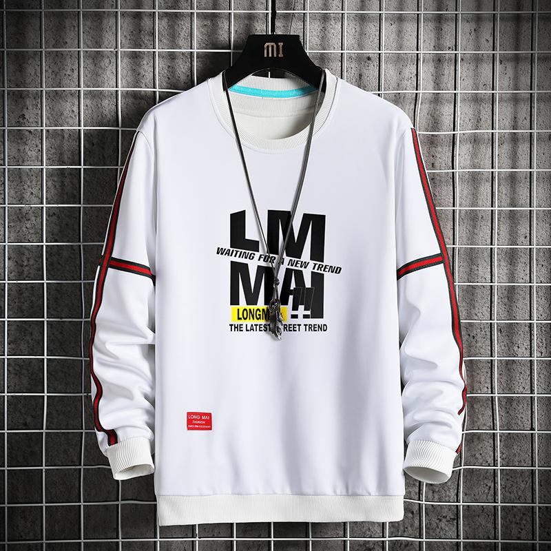 

Men's Hoodies & Sweatshirts Fashion Spring Autumn 2023 Casual Sweatshirt For Hip Hop O-Neck Pullover Streetwear Punk Tops Clothes, Black