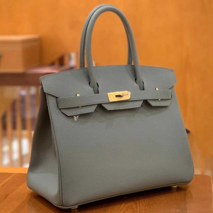 

Fashion Design Women Shoulder Bags women's leather luxury handbag green Ladies Bag 56%off Discount Female Handbags Purse, Almond green gold buckle