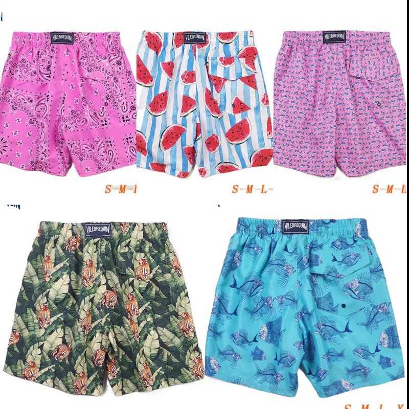 

Vilebrequin Beach Shorts Swim Turtles Embroidery Quick Drying Swimwear Summer Clothing Drawstring Men Mens Bermuda Short Newest Floral Pants V01
