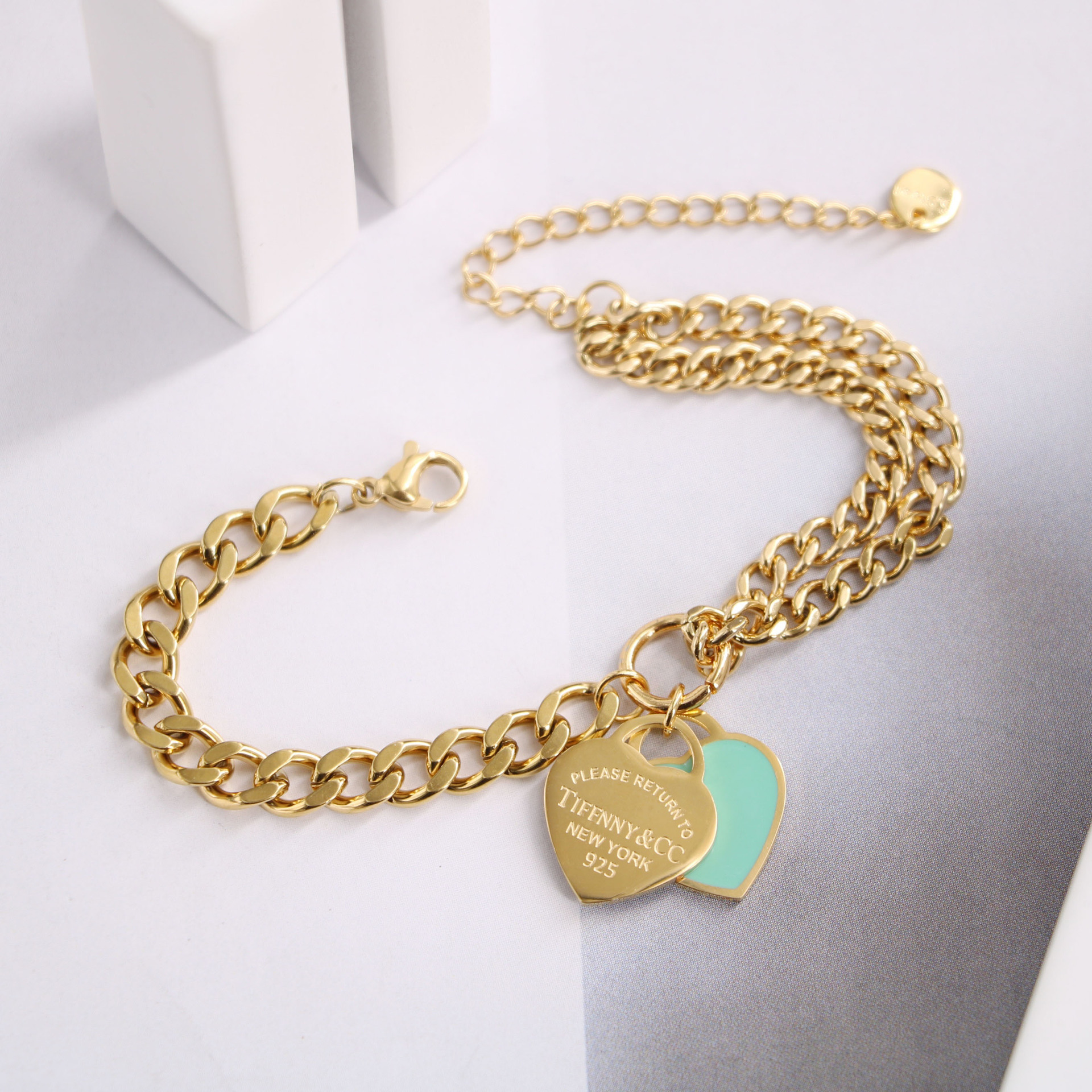 

Versatile temperament love English short sentence chain bracelet