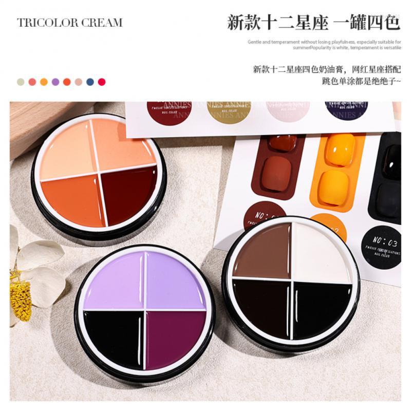 

Nail Gel Four-color Solid Polish 2023 Color Twelve Constellation Series Strobe Glue Beauty Art 12 Optional, 01